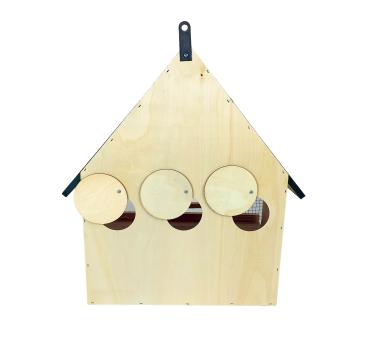 Holz Vogelfutterhaus 9in1 39x13x43cm